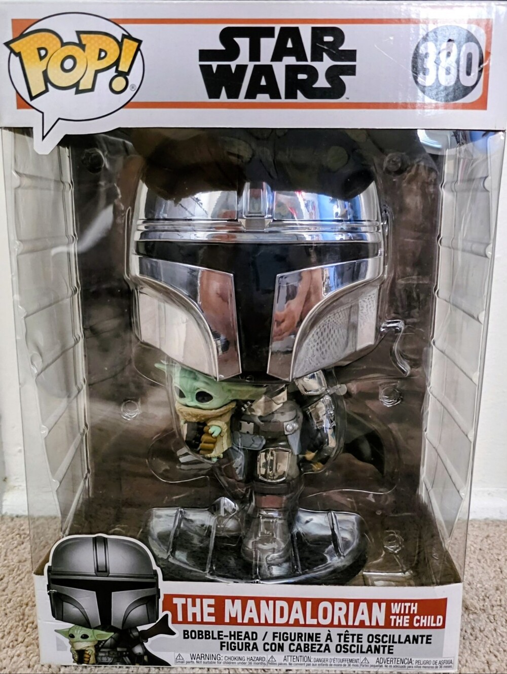 Funko Pop! Star Wars The Mandalorian with The Child LARGE 380 NIB